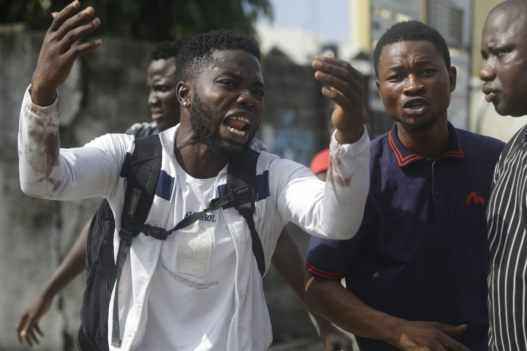 APTOPIX Nigeria Police Protest